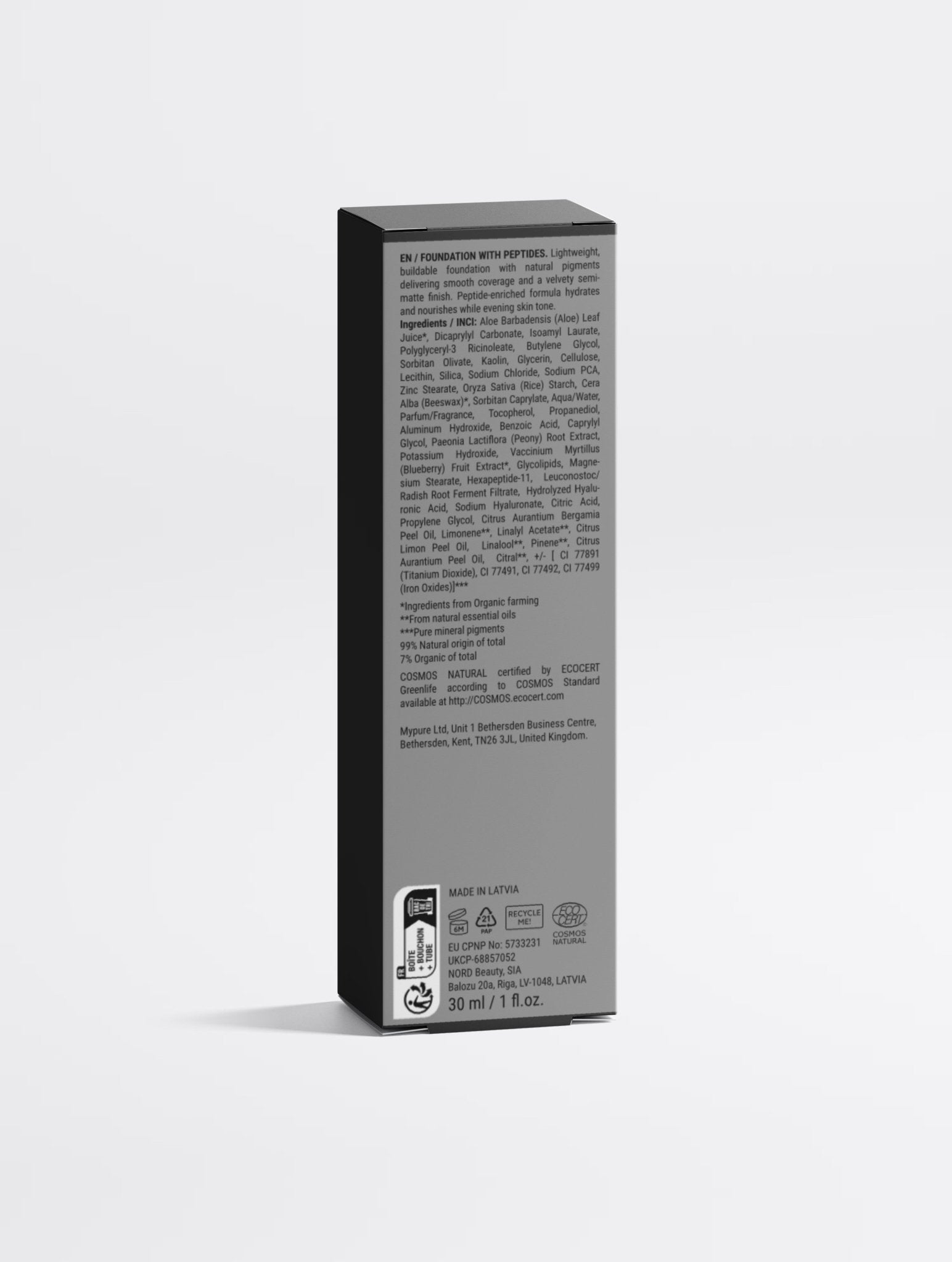 Foundation with Peptides, 30 Tan Neutral - Velora