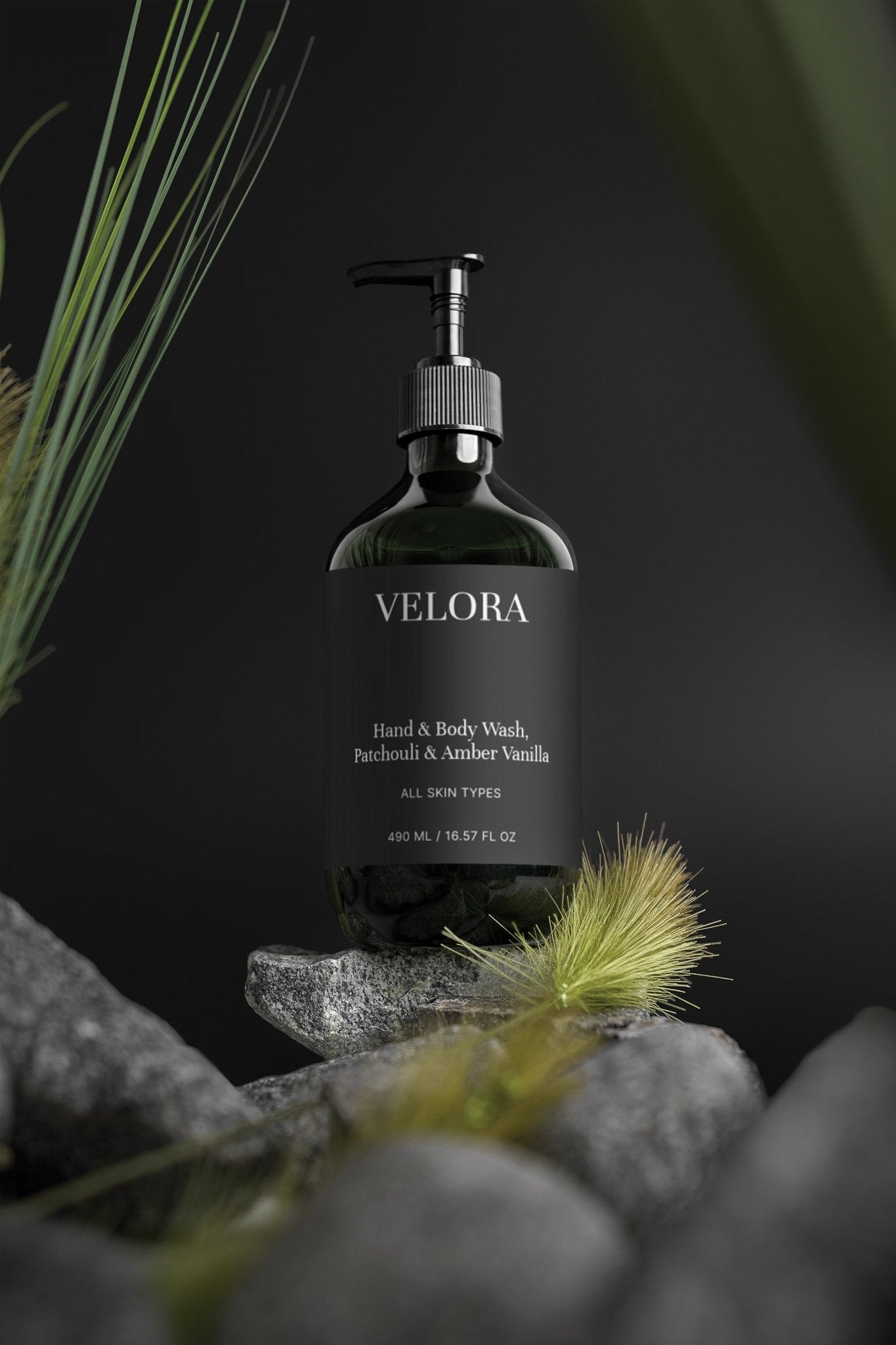Hand & Body Wash, Patchouli & Amber Vanilla - Velora