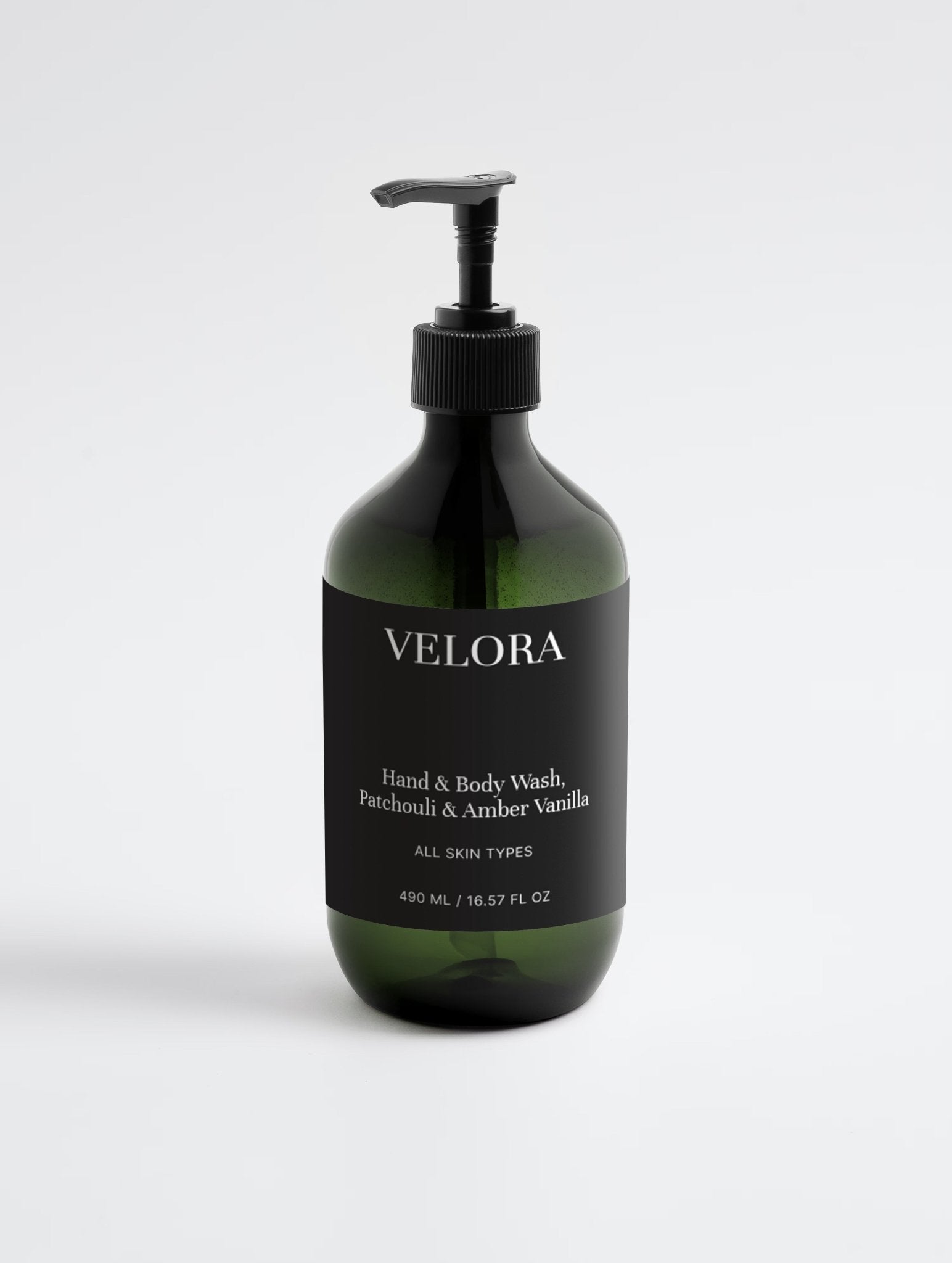 Hand & Body Wash, Patchouli & Amber Vanilla - Velora