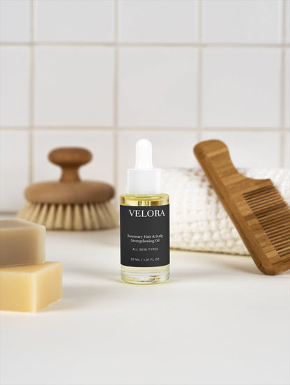 Rosemary Hair & Scalp Strengthening Oil - Velora
