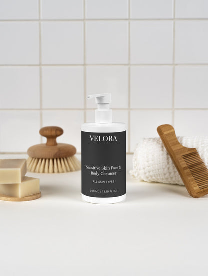 Sensitive Skin Face & Body Cleanser - Velora