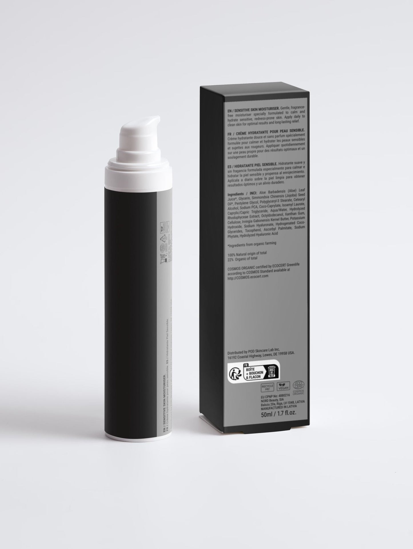Sensitive Skin Moisturiser, Fragrance Free - Velora