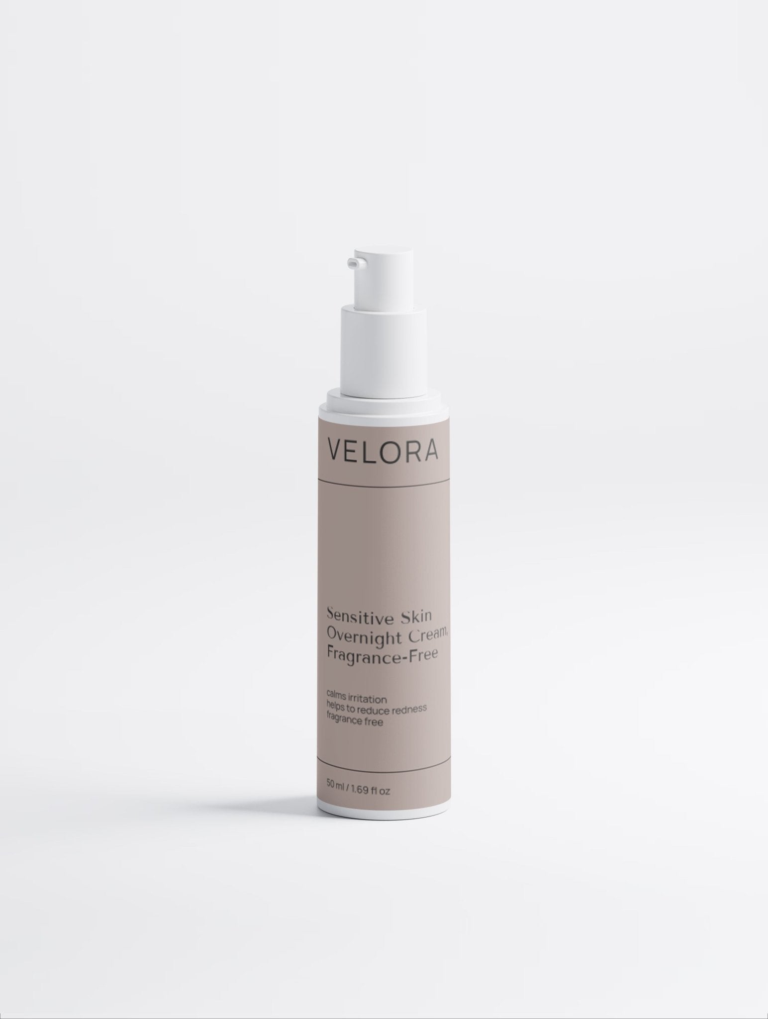 Sensitive Skin Overnight Cream, Fragrance-Free - Velora